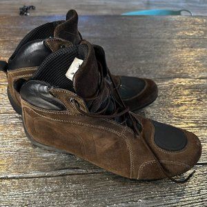 Dainese Brown Suede High-Top Boots